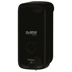 Дозатор для жидкого мыла-пены LAIMA PROFESSIONAL PREMIUM BLACK, НАЛИВНОЙ, 1 л, черный, ABS-пластик, 609520 - фото 15234996