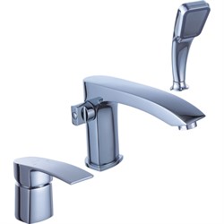 Тройной врезной смеситель для ванной DIADONNA D80-111103 - фото 15262452