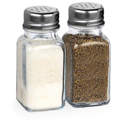 Набор для специй 2х80 мл, CLASSIC, солонка + перечница на подставке, стекло/сталь, WEGLA (ВЕГЛА), 700227 - фото 15264208