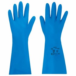 Перчатки нитриловые КЩС, STRONG, химически устойчивые, синие, размер 10-10,5, XL (очень большой), RABBITEX (РАББИТЕКС), 700909 - фото 15270994