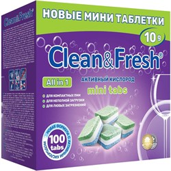 Таблетки для посудомоечных машин Clean&Fresh Cd13100m - фото 15276452