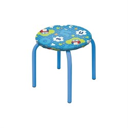 Детский табурет Nika ТМ/3 с совятами на синем - фото 15282410