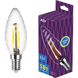 Светодиодная лампа REV FILAMENT свеча витая TC37 - фото 15297871