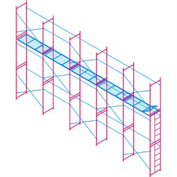 Комплект рамных лесов МЕГА 779 - фото 15330742