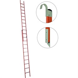 Стеклопластиковая приставная диэлектрическая раздвижная лестница Антиток ЛСПРД-7.0 Евро Мг К - фото 15338586