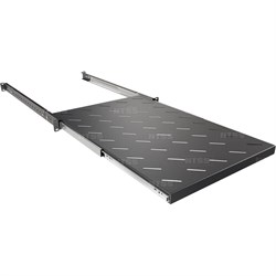 Полка выдвижная NTSS глубина 700мм, крепление 19 1U, для шкафов глубиной 1000мм, черный RAL 9005 - фото 15503047