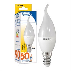 Лампа IONICH ILED-SMD2835-CW37-6-540-230-2.7-E14 - фото 15505368