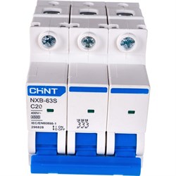 Автоматический выключатель CHINT NXB-63S - фото 15649774
