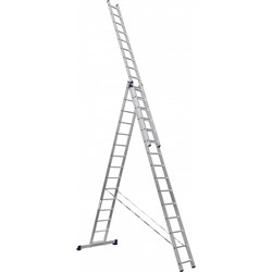 Универсальная алюминиевая трехсекционная лестница Алюмет Серия HS3 - фото 15652745