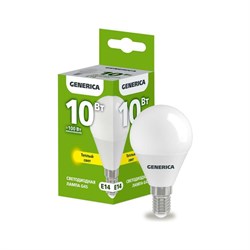 Светодиодная лампа Generica LL-G45-10-230-30-E14-G - фото 15658307