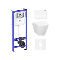 Инсталляция с подвесным унитазом Lavinia Boho Elegant Rimless - фото 15666636