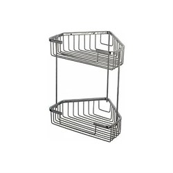 Металлическая угловая двухъярусная полка Ekko E335-1 - фото 15672199