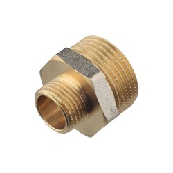 Переходной латунный резьбовой ниппель DOUBLE-LIN LL6050 (1 1/2"х3/4") - фото 15695756