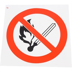 Знак Стандарт Знак Запрещается пользоваться открытым огнем и курить - фото 15704668