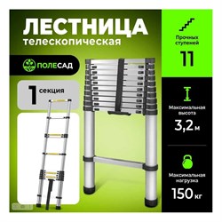 Телескопическая лестница ПОЛЕСАД 19968 - фото 15711325