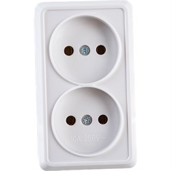 Двухместная розетка Generica ОКТАВА - фото 15729323