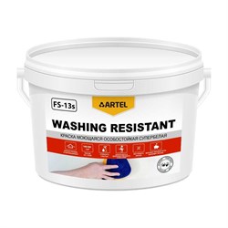 Краска Artel FS-13s ВД-АК моющаяся, особостойкая, супербелая, 7 кг - фото 15731765