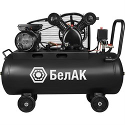 Воздушный поршневой масляный компрессор для гаража БелАК БАК.99200 - фото 15737736