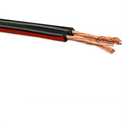 Провод акустический ELTROS ШВП-М (ШВП-2) 2x0,5, бухта 200м, красно-черный - фото 15743476