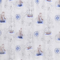 Штора для ванной комнаты Bath Plus Blue boats - фото 15761362