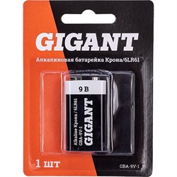 Батарейка Gigant Alkaline Крона/6LR61 - фото 15771764