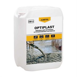 Пластифицирующая добавка для бетонов и строительных растворов Artel OPTIPLAST DB12 канистра, 10 л - 10.5 кг - фото 15784091