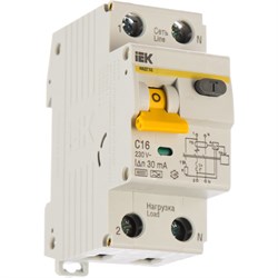 Дифференциальный автомат IEK АВДТ-32 1п+N, C, 16А, 30мА - фото 15795600