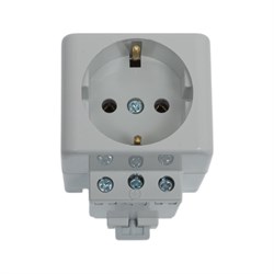 Розетка BYLECTRICA РР16-9122 серый - фото 15844948