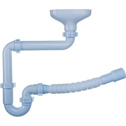 Трубный смещенный сифон АНИ пласт DR5015 - фото 15846782