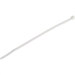 Неоткрывающаяся нейлоновая стяжка NIKOMAX NMC-CTN150-35-SL-WT-100 - фото 15872580