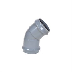 Напорный двухраструбный НПВХ отвод AQUAVIVA AQV103160 26514 - фото 15890793