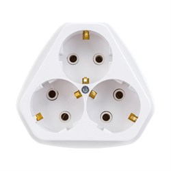 Трехместная розетка Кунцево-Электро РА16-833 - фото 15895265