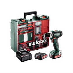 Аккумуляторная дрель-шуруповерт Metabo PowerMaxx BS 12 Set - фото 15904985