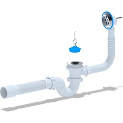 Трубный слив-перелив для ванны АНИ пласт E155 025-0044 - фото 15922913