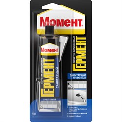Санитарный силиконовый герметик Момент ГЕРМЕНТ - фото 15924769