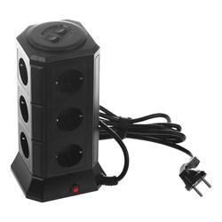 Сетевой фильтр Qumo Power Tower Pro 12SP5U P-0001 - фото 15942888