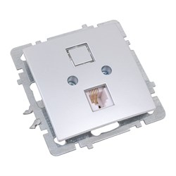 Механизм розетки Nilson Touran/Alegra metallic - фото 15947893