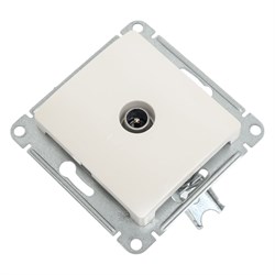 Проходная tv розетка Systeme Electric Glossa - фото 15988408