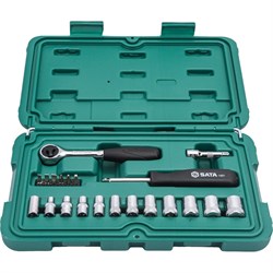 Набор торцевых головок Sata 9521 - фото 15995203