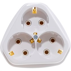 Трехместная розетка Кунцево-Электро РС10/16-835 - фото 16008371