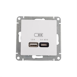 Розетка Systeme Electric USB ATLASDESIGN - фото 16034184