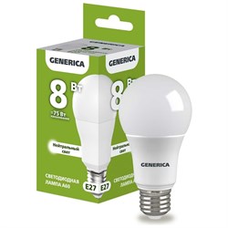 Светодиодная лампа Generica LL-A60-08-230-40-E27-G - фото 16040843