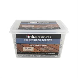 Саморезы для скрытого монтажа террас и фасадов с помощью инструмента Marksman Finka Hidden Wood Screws A2 60 мм, 700 шт. - фото 16065060