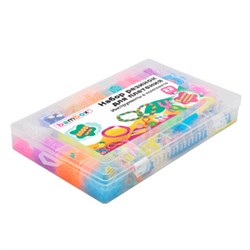 Набор резинок для плетения украшений 8 000 шт., 22 цвета, бокс, бусины, станок, BAMBOX (БАМБОКС), 665975 - фото 16092147