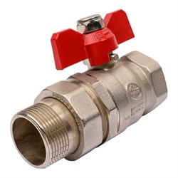 Латунный шаровой кран DOUBLE-LIN LL1569 (1 1/4") - фото 16100698