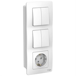 Розетка и выключатель Systeme Electric Blanca - фото 16109458