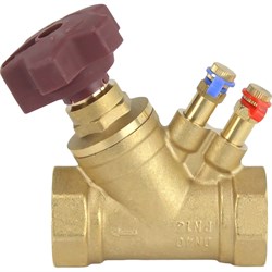 Усиленный латунный муфтовый балансировочный клапан DN.ru КБЛР-040-16 - фото 16144707