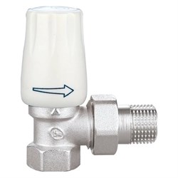 Угловой резьбовой латунный радиаторный кран DOUBLE-LIN LL3009A (1/2") - фото 16145205