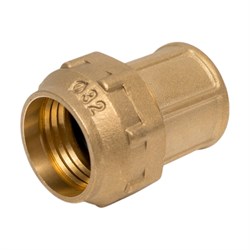 Прямая латунная муфта для ПНД труб Millennium PFBF3210 (710 1") - фото 16151182