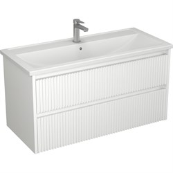 Тумба Veneciana ALTERNO 100 с 2-мя ящиками, под умывальник Mario 100, белый матовый - фото 16161467